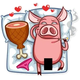 Pete The Pig sticker 3