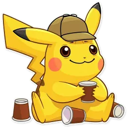Pikachu Detective sticker 6