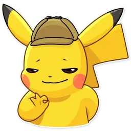 Pikachu Detective sticker 10