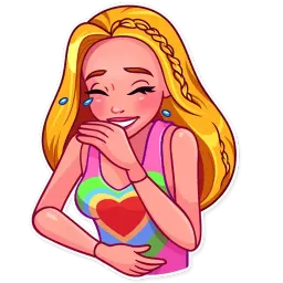 Розовая кукла Telegram sticker pack