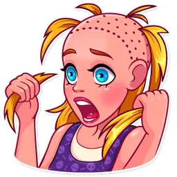 Розовая кукла sticker 4