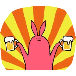 Pink Rabbit Telegram sticker pack