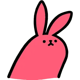 Pink Rabbit sticker 2