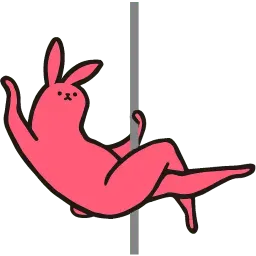 Pink Rabbit sticker 3