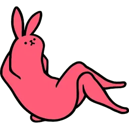 Pink Rabbit sticker 5