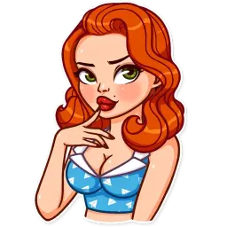 Pin-up Girl Telegram sticker pack