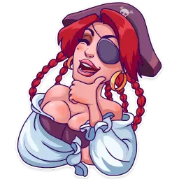 Rica the Pirate Telegram sticker pack