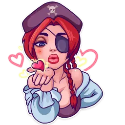 Rica the Pirate sticker 3