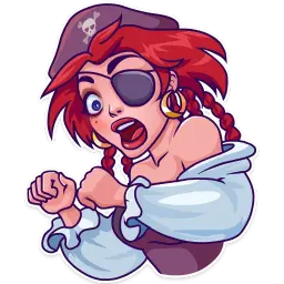 Rica the Pirate sticker 4