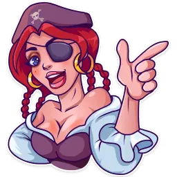 Rica the Pirate sticker 6