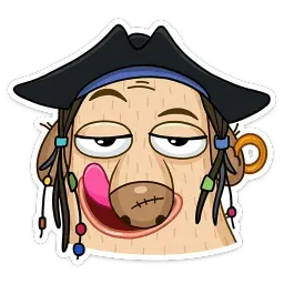 Пират Дигги Telegram sticker pack