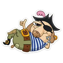Пират Дигги sticker 2