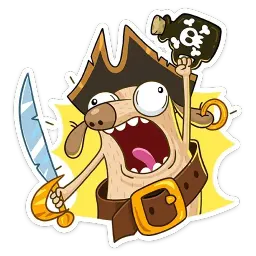 Пират Дигги sticker 8