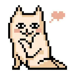 Pixel cat sticker 3