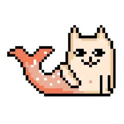 Pixel cat sticker 5