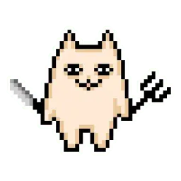 Pixel cat sticker 9