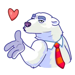 Полярный медведь sticker 2