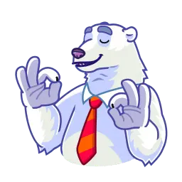 Полярный медведь sticker 11