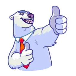 Полярный медведь sticker 3