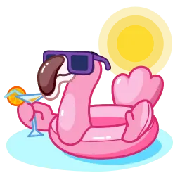 Фламинго sticker 5