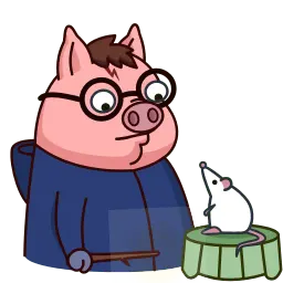 Свин Поттер sticker 3