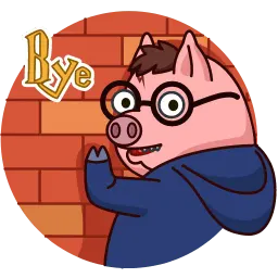 Свин Поттер sticker 6