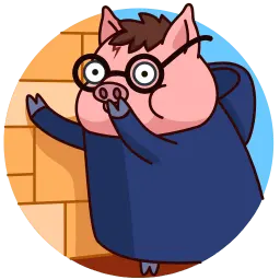 Свин Поттер sticker 7