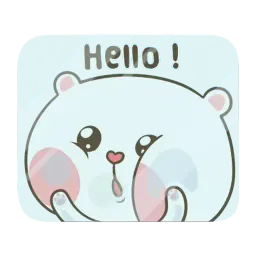 Мишка и кролик Stickers | Стикеры sticker 11