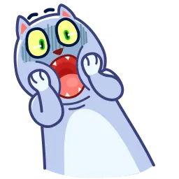 Пушистый кот sticker 4