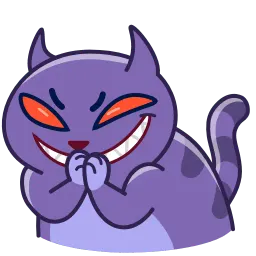 Пушистый кот sticker 6