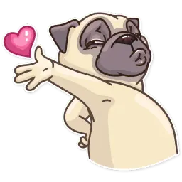Сила мопсов sticker 2