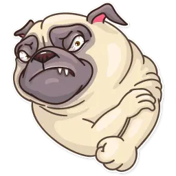 Сила мопсов sticker 11