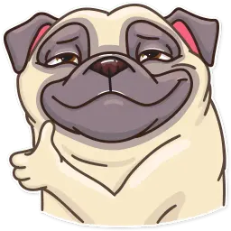 Сила мопсов sticker 3