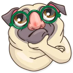 Сила мопсов sticker 6
