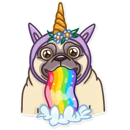 Сила мопсов sticker 10