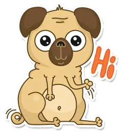 Pugsly Telegram sticker pack