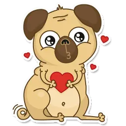 Pugsly sticker 3