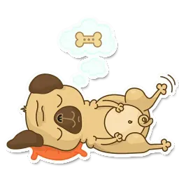 Pugsly sticker 5