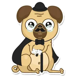 Pugsly sticker 6