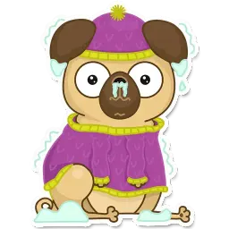Pugsly sticker 7