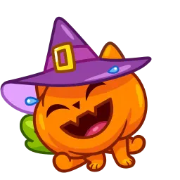 Кот-тыква Telegram sticker pack