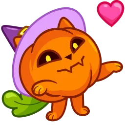 Кот-тыква sticker 2