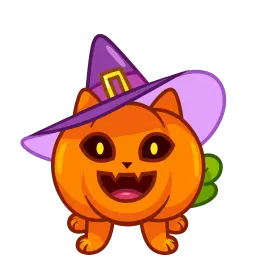 Кот-тыква sticker 12