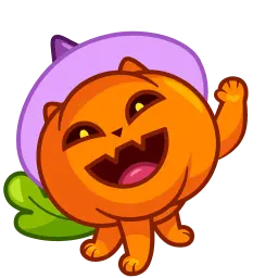 Кот-тыква sticker 5