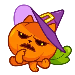 Кот-тыква sticker 6