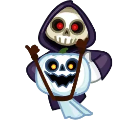 Тыквенное привидение sticker 3