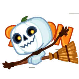 Тыквенное привидение sticker 10
