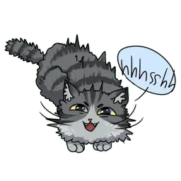Пушистые котики sticker 12