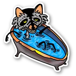 Raccoon sticker 6