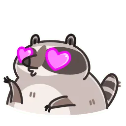 Енот sticker 2